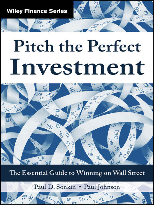 Title details for Pitch the Perfect Investment by Paul D. Sonkin - Available